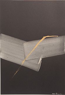 Toko Shinoda (b. 1913)  mixed media on paper  untitled  signed lower right: Toko Shinoda  having original "Collection of David Rocke...