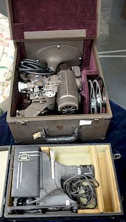 Two vintage projectors, Filmo Master in fitted box along with miniature projector model AK. 

Provenance: Estate of Peggy & David Ro...