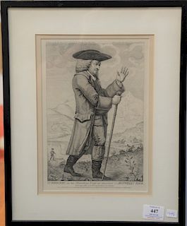 Rare 18th century, Thomas Trotter (1803) Dr. Johnson in his travelling dress as described in Boswell's Tour. Published as the act di...