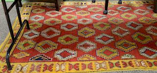 Oriental area rug. 4'4" x 8'   Provenance: Estate of Peggy & David Rockefeller.