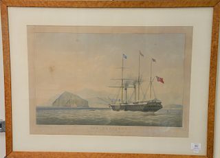 Edward James Duncan after William John Higgins, lithograph, "The Bentinck" of 1800 tons and 520 Horse Power, To the court of Directo...