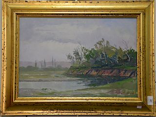 Benone Suvaila (1940-2014), oil on canvas, landscape, signed and dated lower right: B. Suvaila 90 

Provenance: Estate of Peggy & Da...