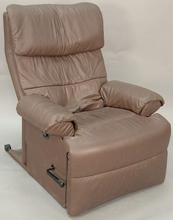 Panasonic electric leather reclining massage chair. 

Provenance: Estate of Peggy & David Rockefeller having stamp/label.