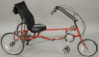 Sun E2-Tri Classic adult tricycle. length 76 inches   Provenance: Estate of Peggy & David Rockefeller having stamp/label.