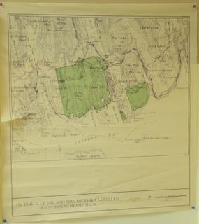 Property of Mr. and Mrs. David Rockefeller mount desert island, Maine maps, and plans. largest: 30" x 29"   Provenance: Estate o...