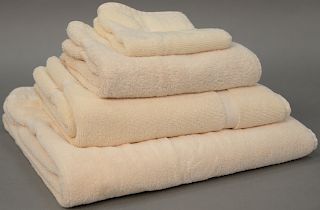 Assorted lot of Charisma Luxury 100% Egyptian cotton towels along with assorted Yves Delorme Paris towels. 

Provenance: Estate of P...