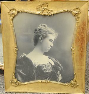 Seven framed prints and photographs to include Victorian framed print of a girl, having original "Collection of David Rockefeller" i...
