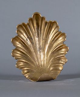 Ornately Cast Bronze Serving Dish in the form of an Acanthus Leaf