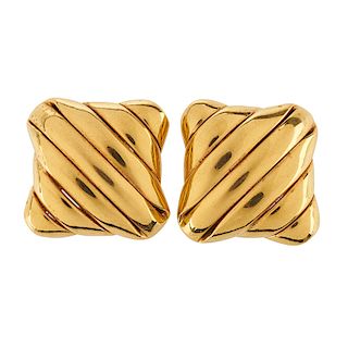 YELLOW GOLD EAR CLIPS