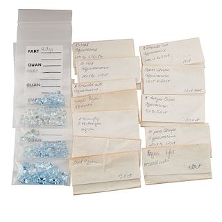 COLLECTION OF UNMOUNTED AQUAMARINES