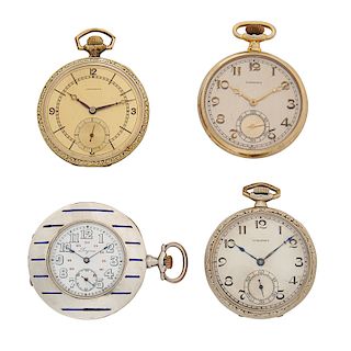 GROUP OF LONGINES POCKET WATCHES