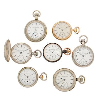 GROUP OF ELGIN POCKET WATCHES