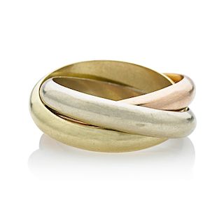 TRICOLOR GOLD ROLLING RING