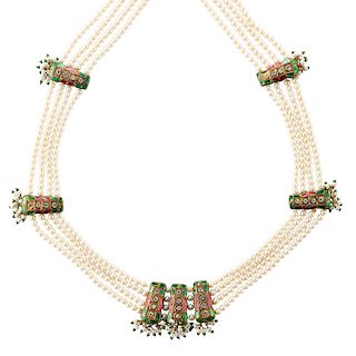 INDIAN COSTUME NECKLACE