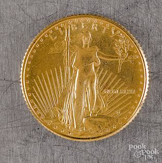 U.S. 5-dollar standing Liberty gold coin