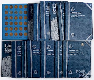 Thirteen complete Lincoln Cents collector books