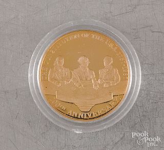 Mexican .25 oz gold constitution anniversary coin