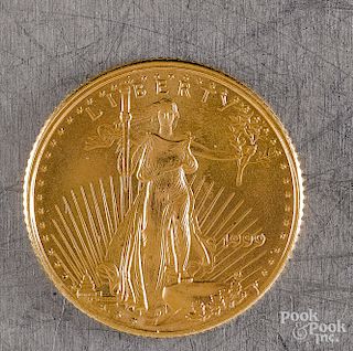 Standing Liberty .1 oz gold coin