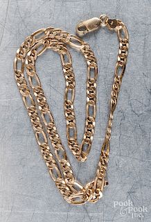 14K yellow gold chain necklace