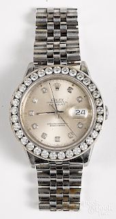 Rolex oyster perpetual datejust wrist watch