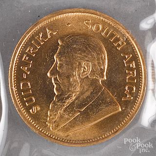 South Africa 1974 1 ozt. fine gold Krugerrand.