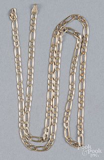 14K yellow gold necklace, 5.5 dwt.