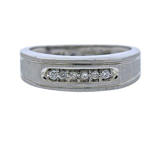 Platinum Diamond Men&#39;s Wedding Ring 