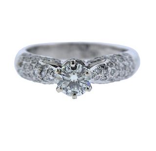 18K Gold Diamond Engagement Ring
