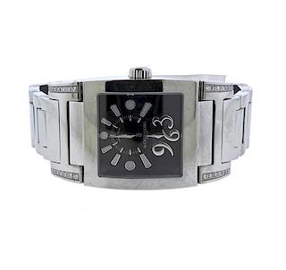 De Grisogono Instrumentino Diamond Steel Watch 