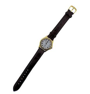 Cyma 18k Gold Quartz Watch 