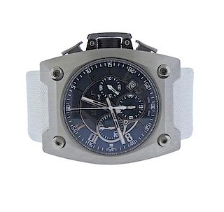Wyler Incaflex Steel Titanium Chronograph Watch 102 523