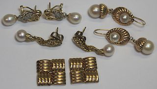 JEWELRY. Pearl, Diamond, and Gold Jewelry Grouping