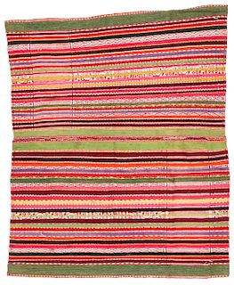 Antique Bolivian Ceremonial Wool Manta, Caiza