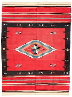 Mexican Wool Blanket, Early 20th c.
