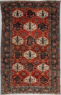 Antique Baktiari Rug, Persia: 7'3'' x 11'8''