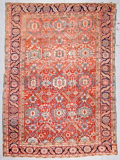 Antique Heriz Rug, Persia: 8'8'' x 11'7''