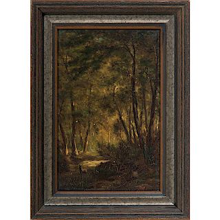American Painting of a Forest