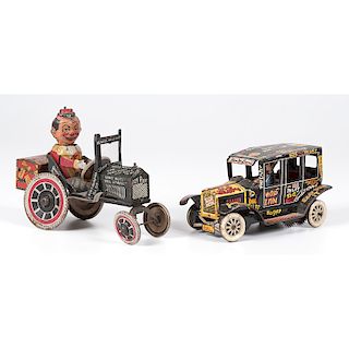  Marx Co. Old Jalopy and Joy Rider Tin Toys