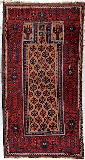 Antique Baluch Prayer Rug, Afghanistan: 2'11'' x 5'8''