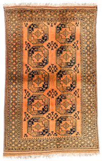 Vintage Afghan Rug, mid 20th c: 5'4'' x 8'5'' (163 x 257 cm)