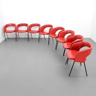 Rare Gastone Rinaldi Dining Chairs, Set of 12