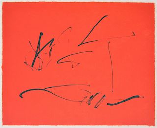 Robert Motherwell THREE POEMS: RED WIND Lithograph