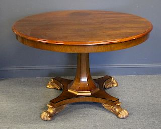Vintage and Custom Quality Pedestal Table with