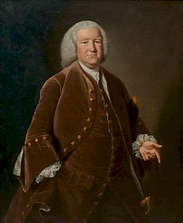 Manner of MASON CHAMBERLIN, JR., (English, 1727-1878), Portrait of a Gentleman, oil on canvas