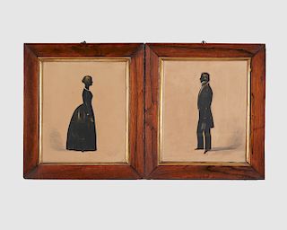 Two 19th Century American Silhouette Portraits