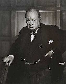 YOUSUF KARSH, (American, 1908-2002), Winston Churchill, silver print