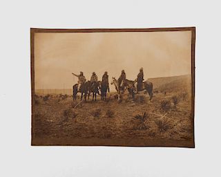 EDWARD SHERIFF CURTIS, (American, 1868-1925), The Lost Trail, Apache, photograph