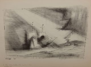 LYONEL FEININGER, (American/German, 1871-1956), Vor Der Kuste, Stein 3 (Off the Coast, Stone 3) [Prasse L14I], lithograph