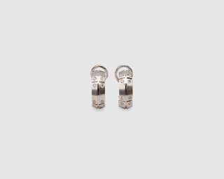 TIFFANY & CO. 18K Gold and Diamond Hoop Earrings