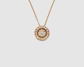 HEARTS ON FIRE 18K Gold and Diamond Pendant Necklace